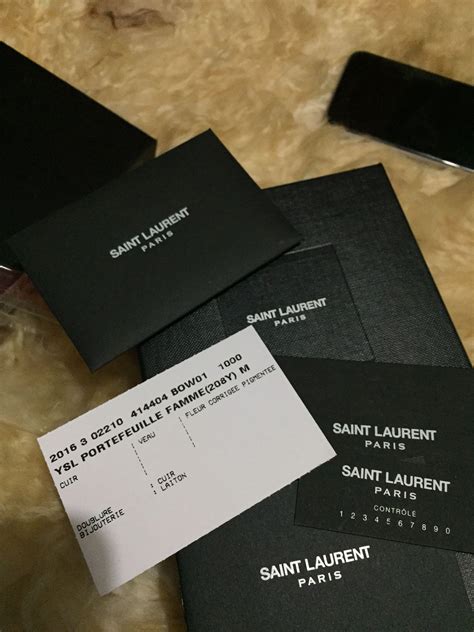 do ysl bags come with authenticity cards|authentic YSL handbag clutch.